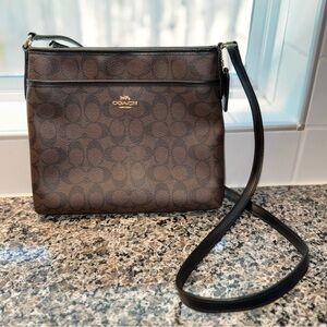 Coach Brown & Black Crossbody Bag / Purse
